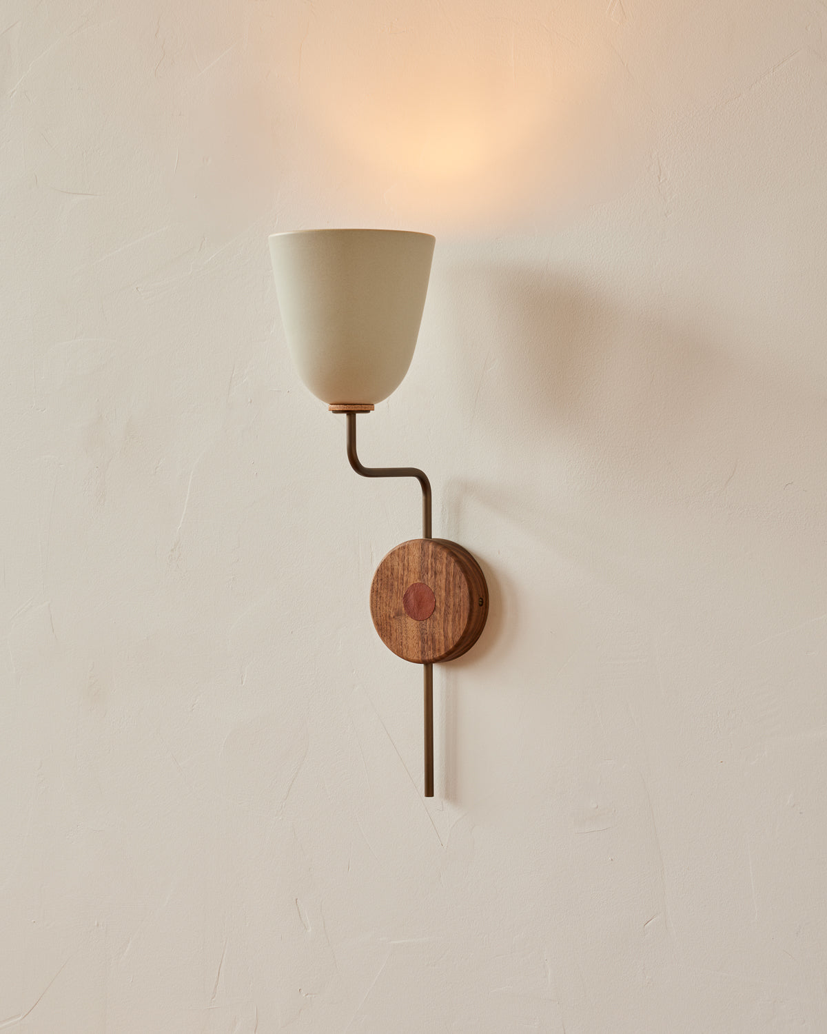 #shade-finish_robin's egg #Metal-+-Wood-Finish_Antique Brass / Black Walnut #wiring_hardwired