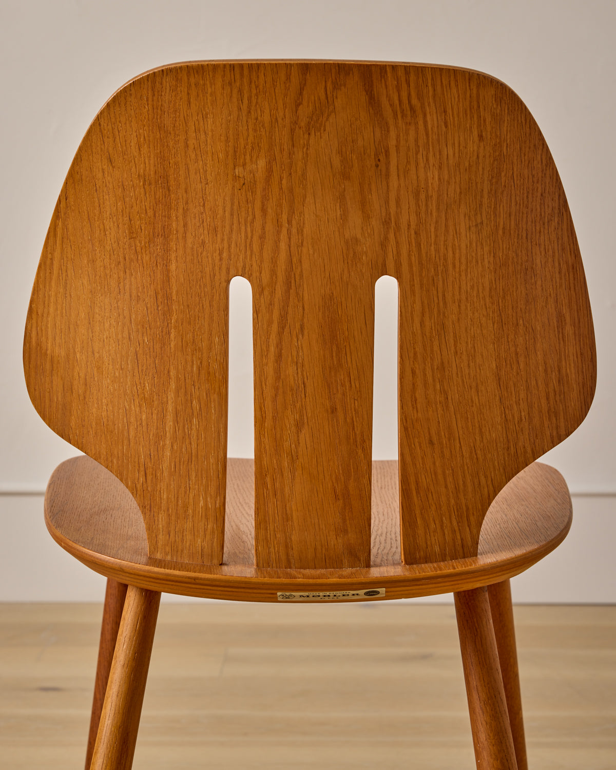 Set of Oak Dining Chairs by Ejvind A. Johansson