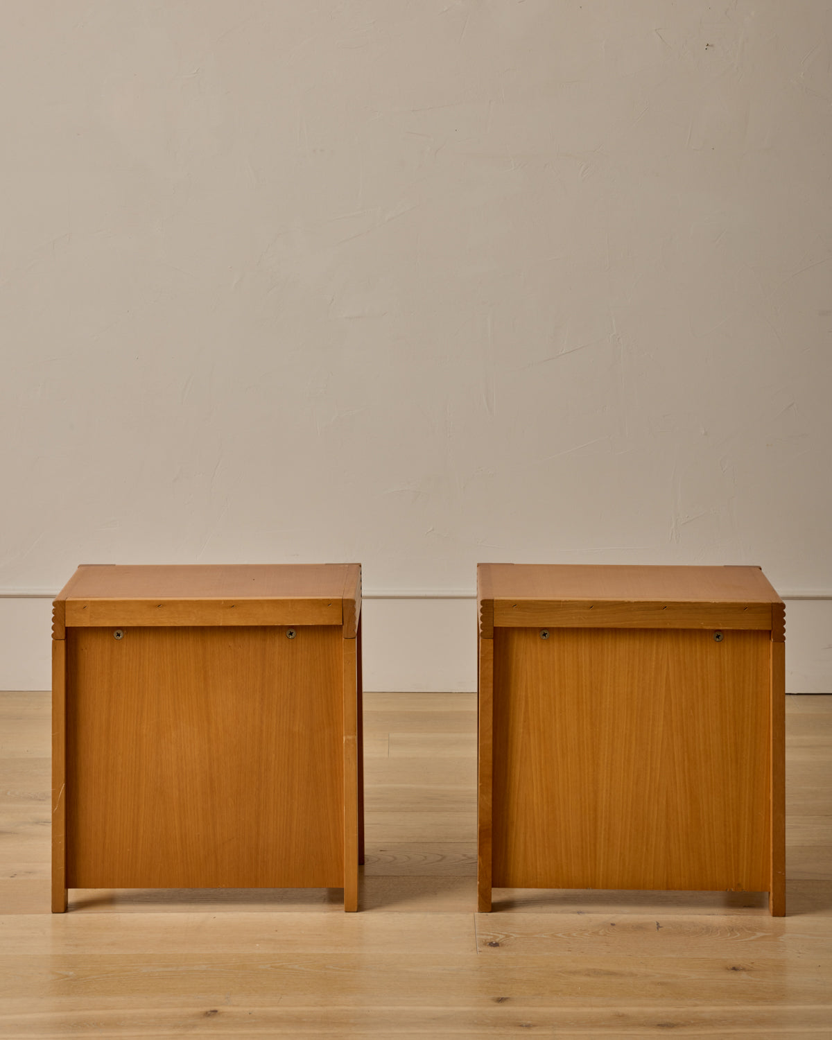 Pair of French Elm Side Tables