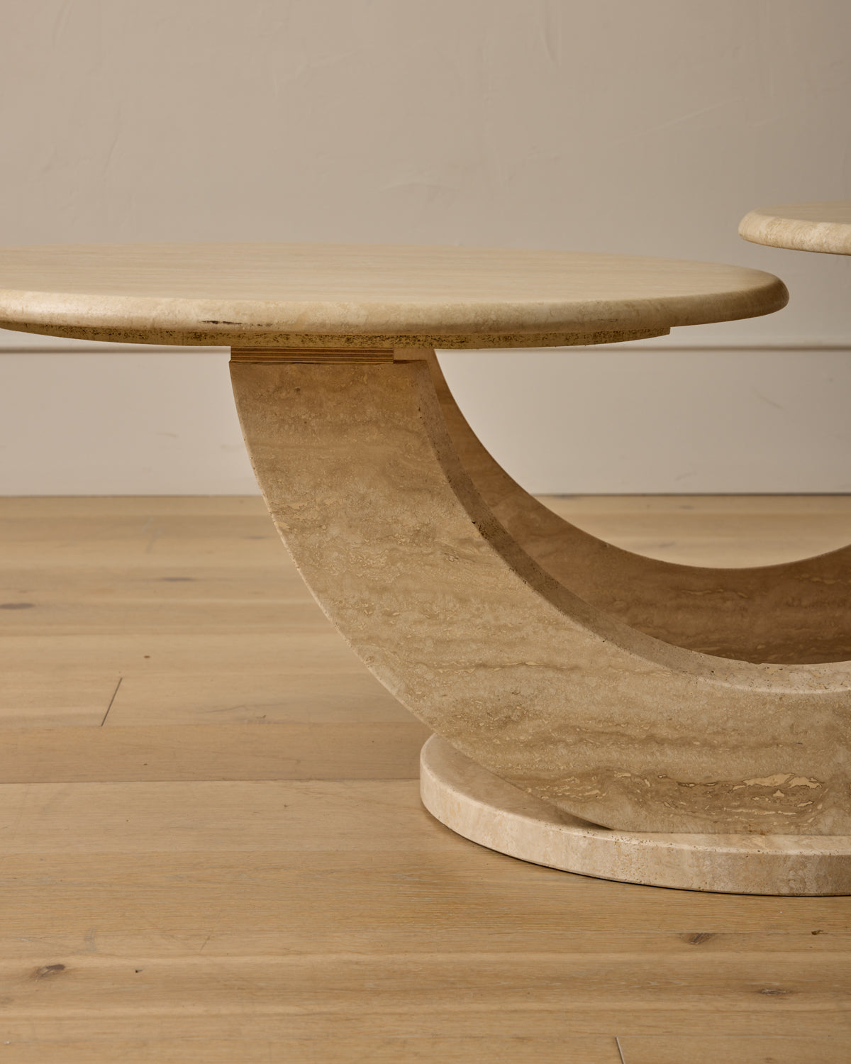 Travertine Arc Coffee Table