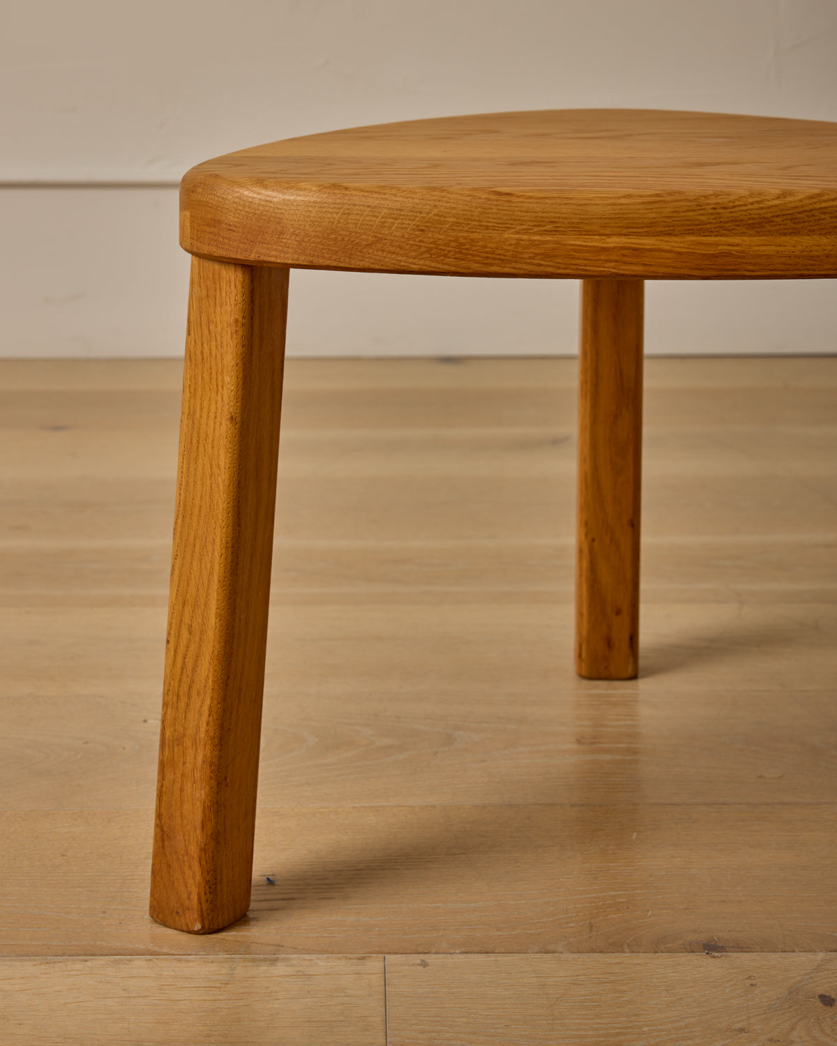 Triangular Oak Nesting Tables - Set of 3
