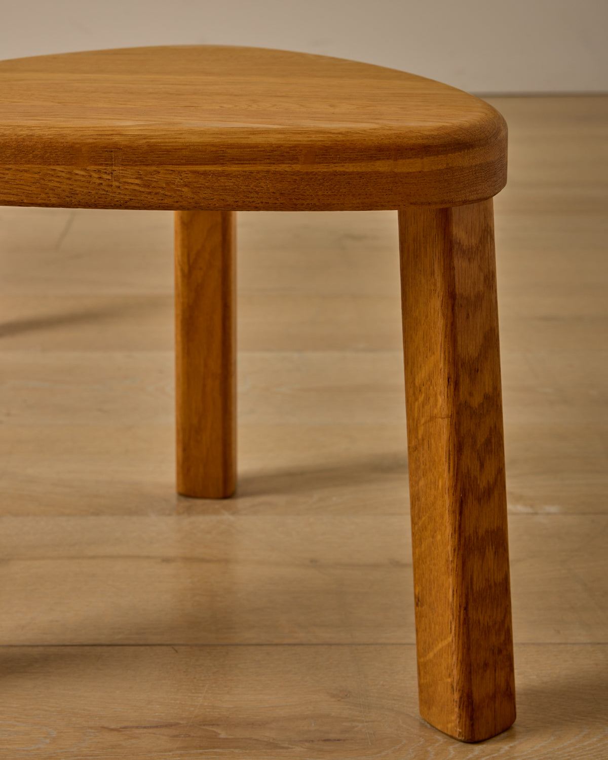 Triangular Oak Nesting Tables - Set of 3