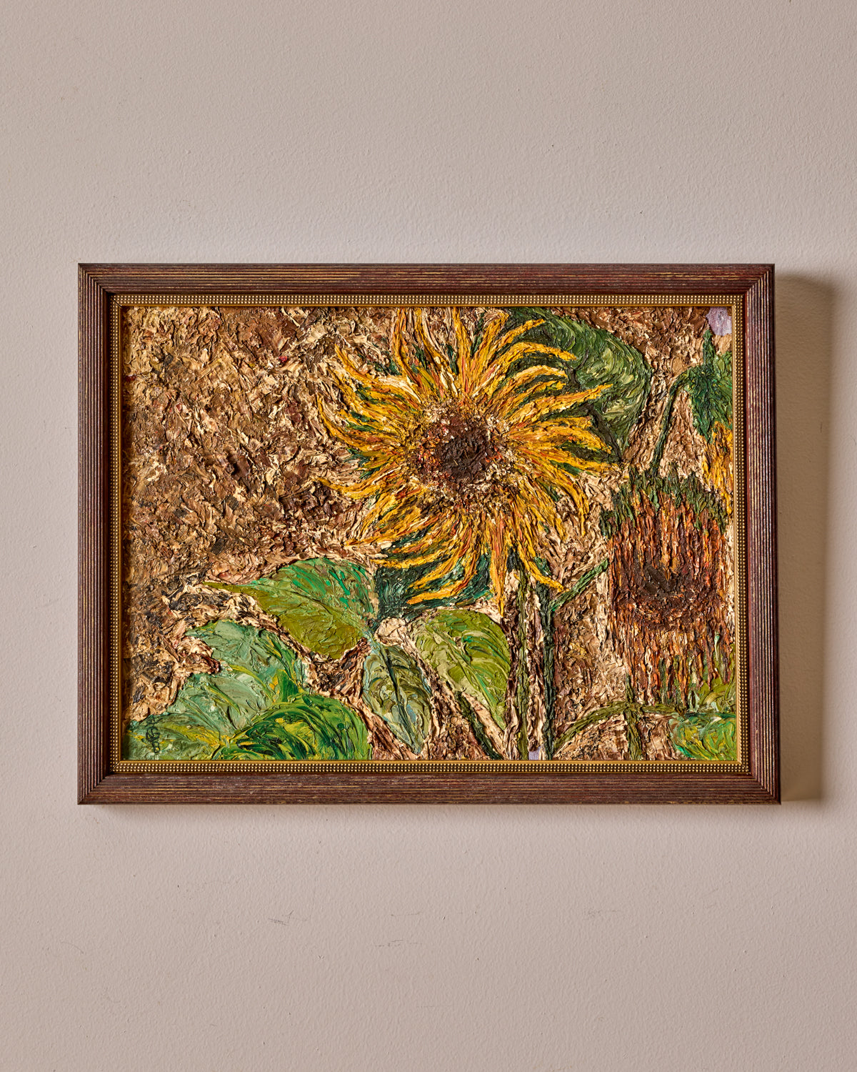 1960s Impasto Floral