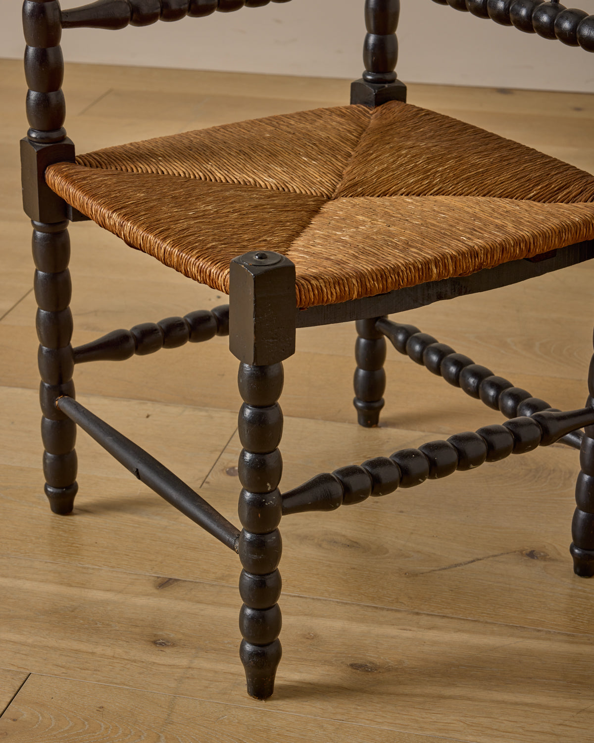 Ebonized Corner Bobbin Chair