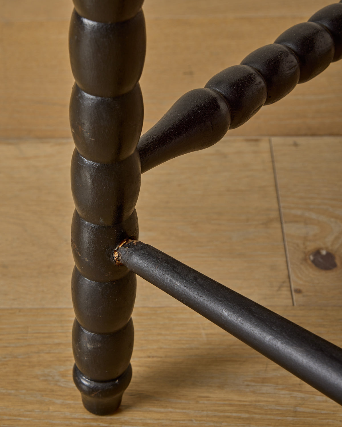 Ebonized Corner Bobbin Chair