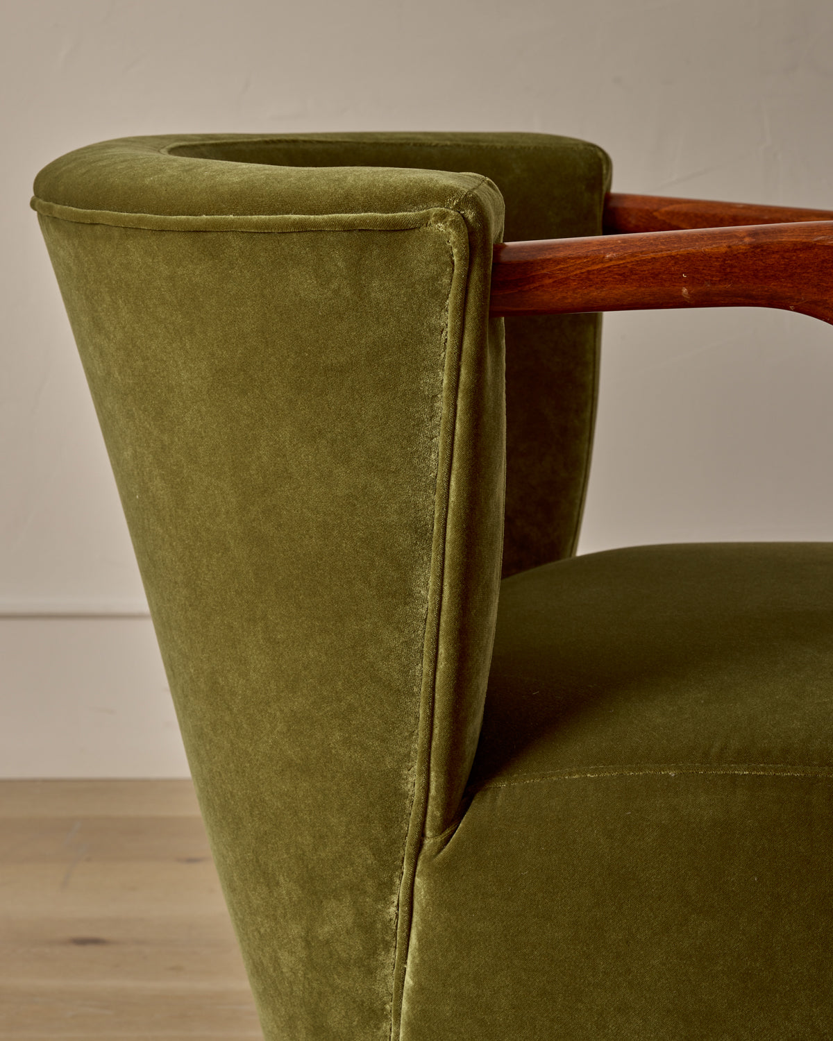 Pair of Beech Frame Easy Chairs