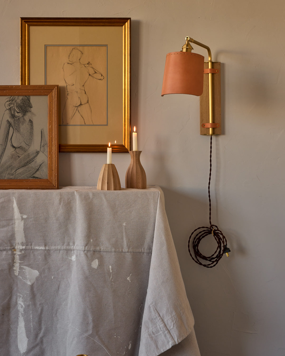 #leather-finish_natural harness #wood-finish_white oak #wiring_plug-in