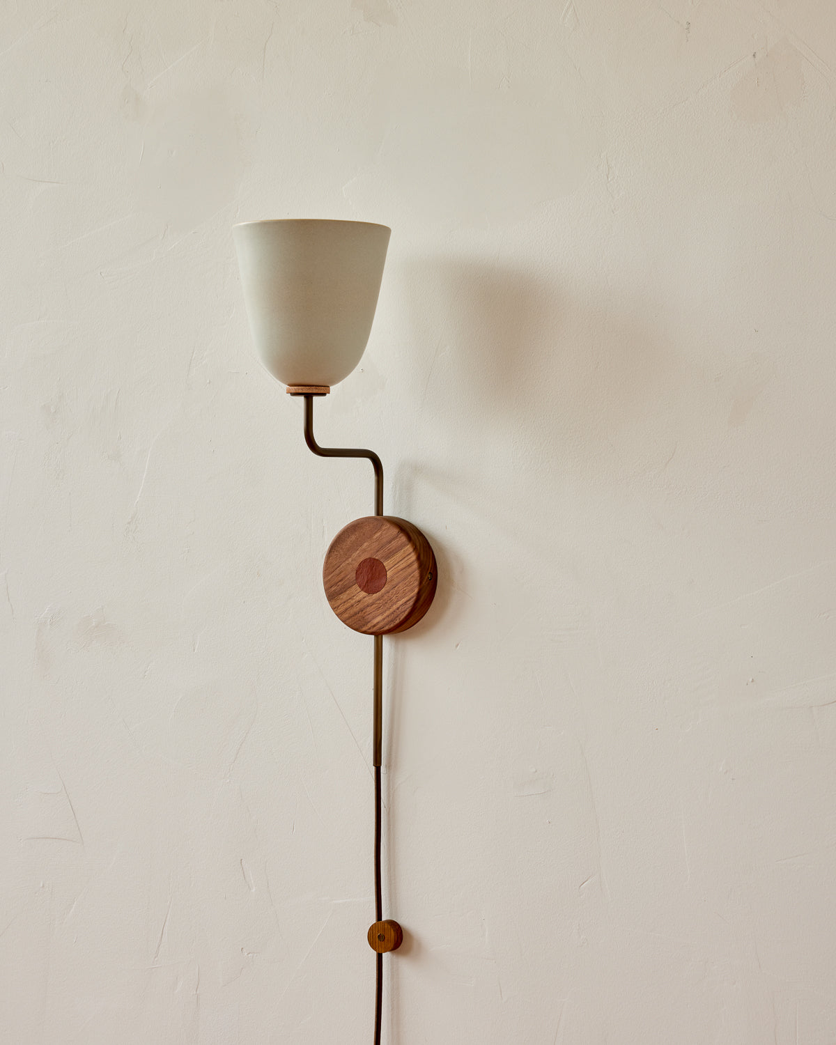 #shade-finish_robin's egg #Metal-+-Wood-Finish_Antique Brass / Black Walnut #wiring_plug-in
