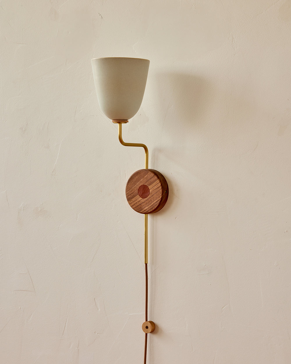 #shade-finish_robin's egg #Metal-+-Wood-Finish_Satin Brass / Black Walnut #wiring_plug-in