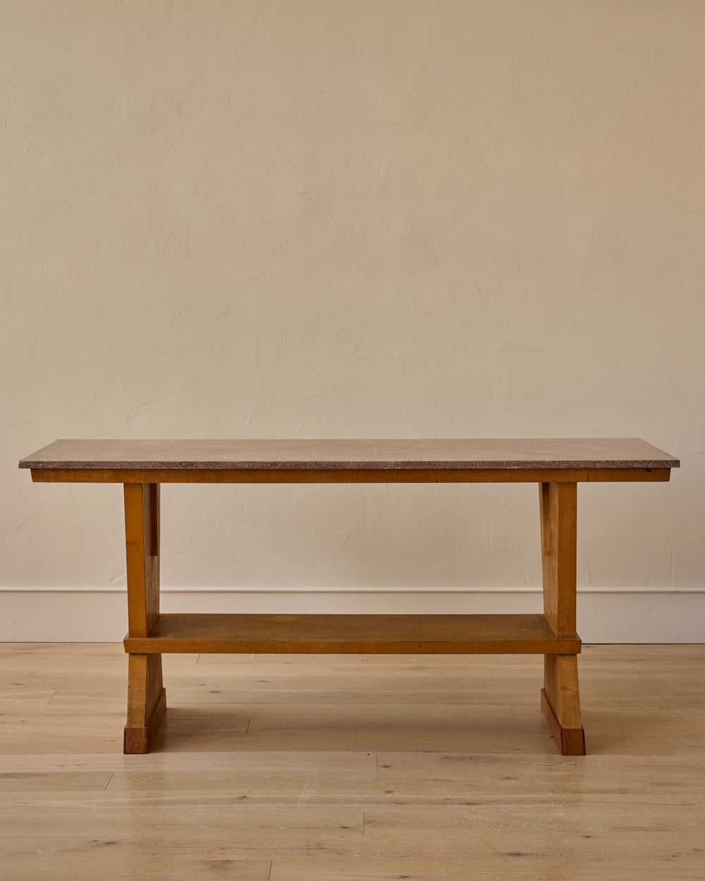 Red Marble Console Table