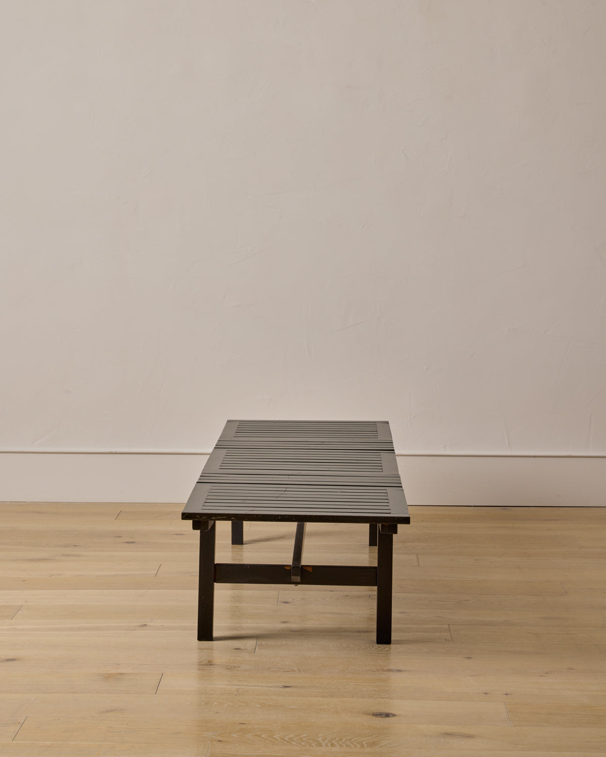 Wooden Slat Bench