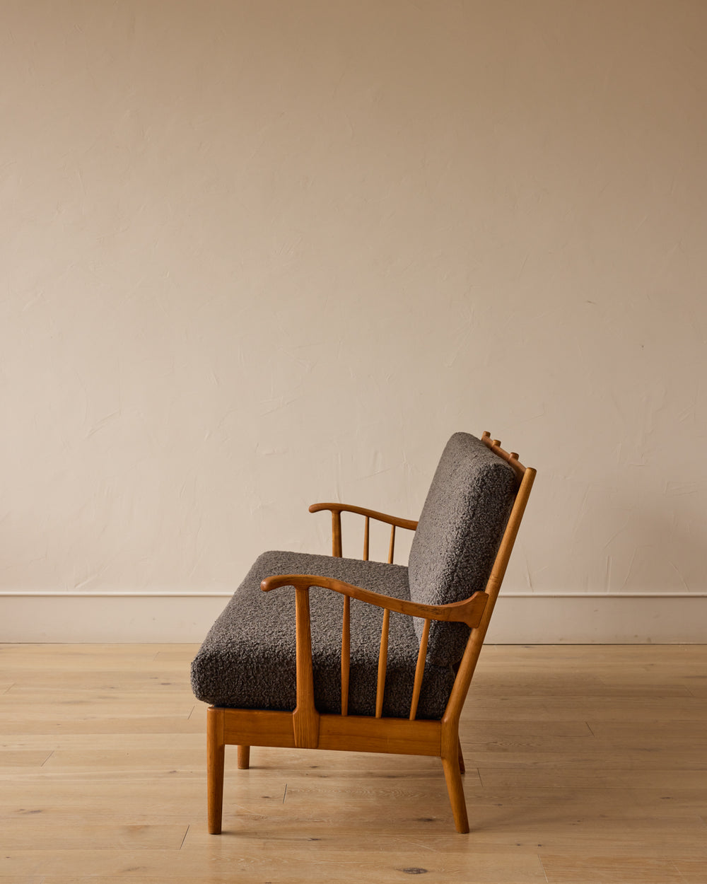 1940s Danish Elmwood Sofa Bench