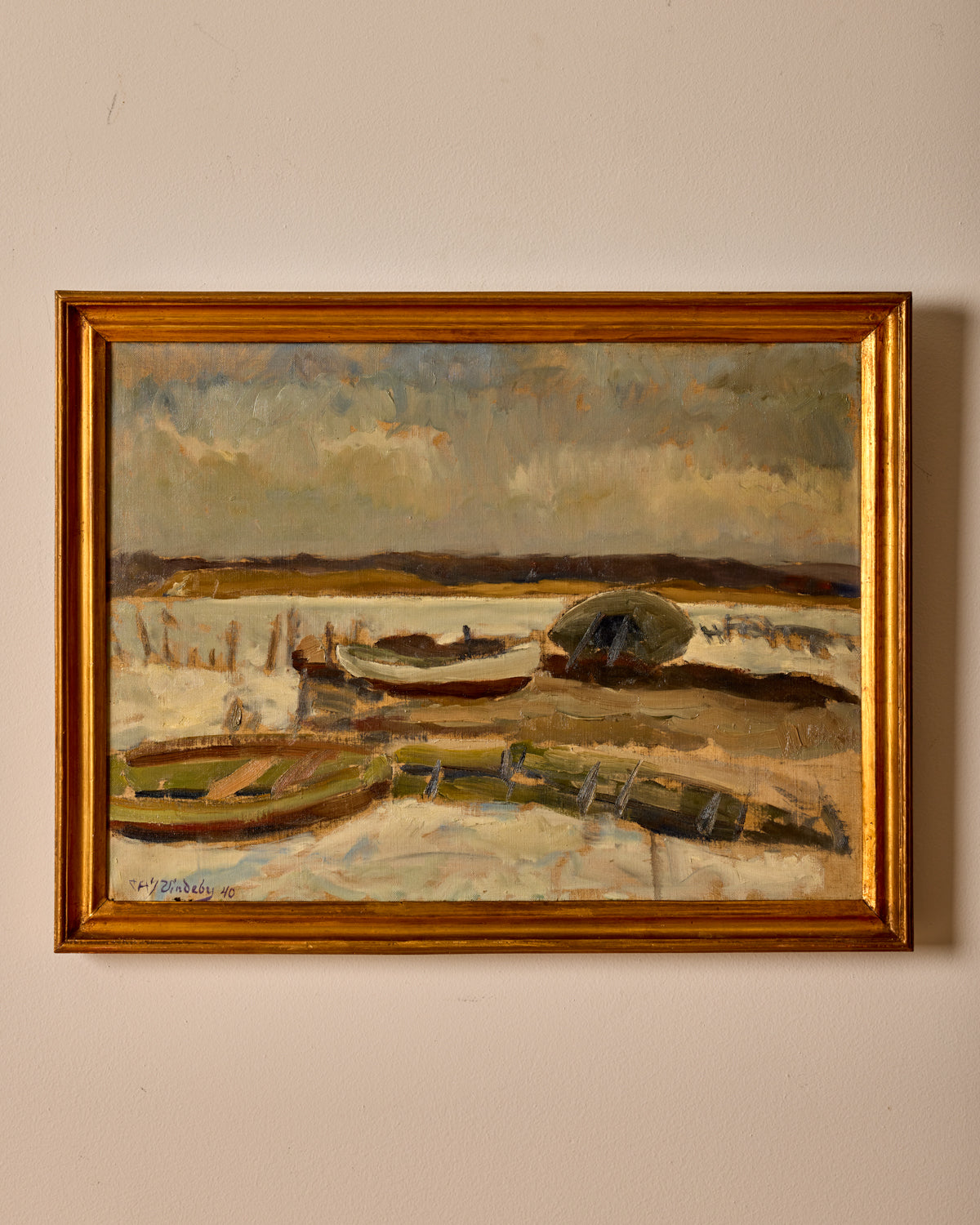 Boats on the Lake Shore - 1940