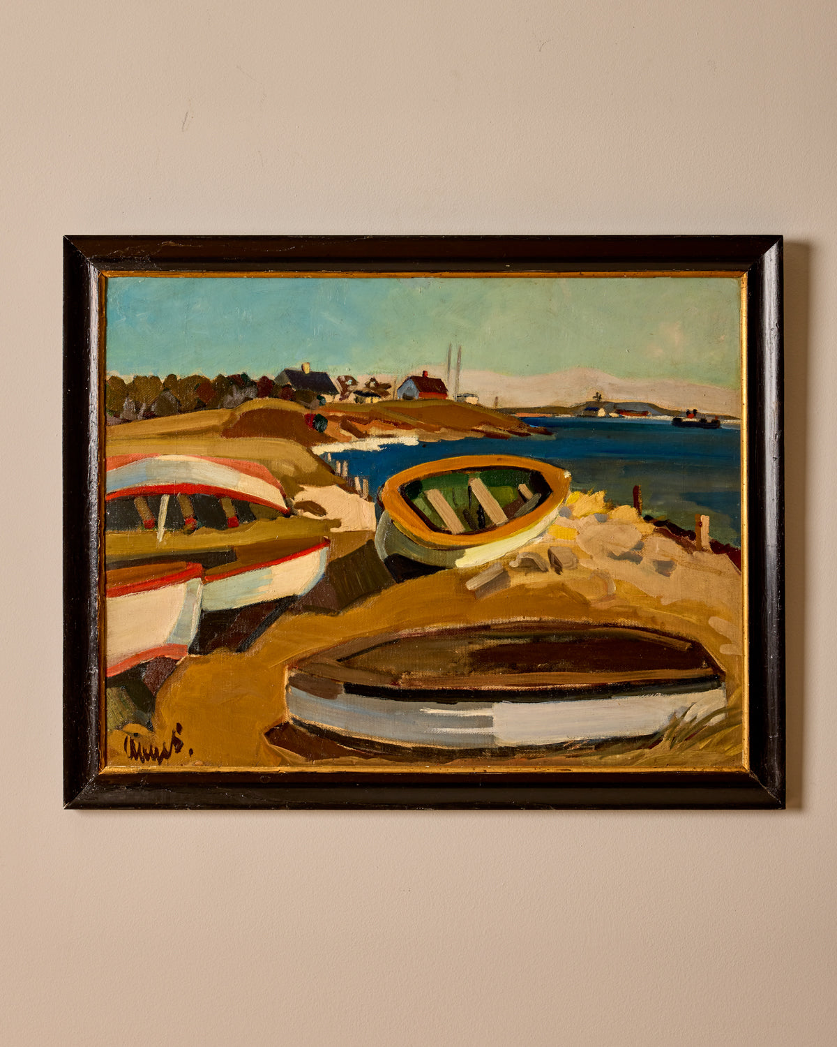 Rowboats on Shore