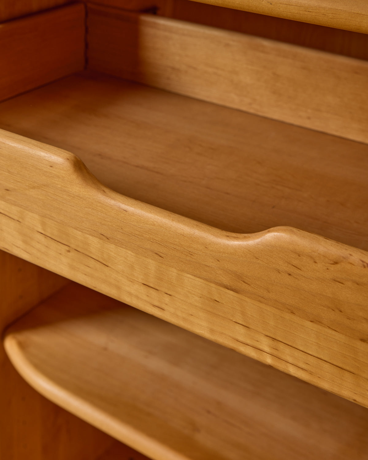 Maple Cabinet with Tambour Doors