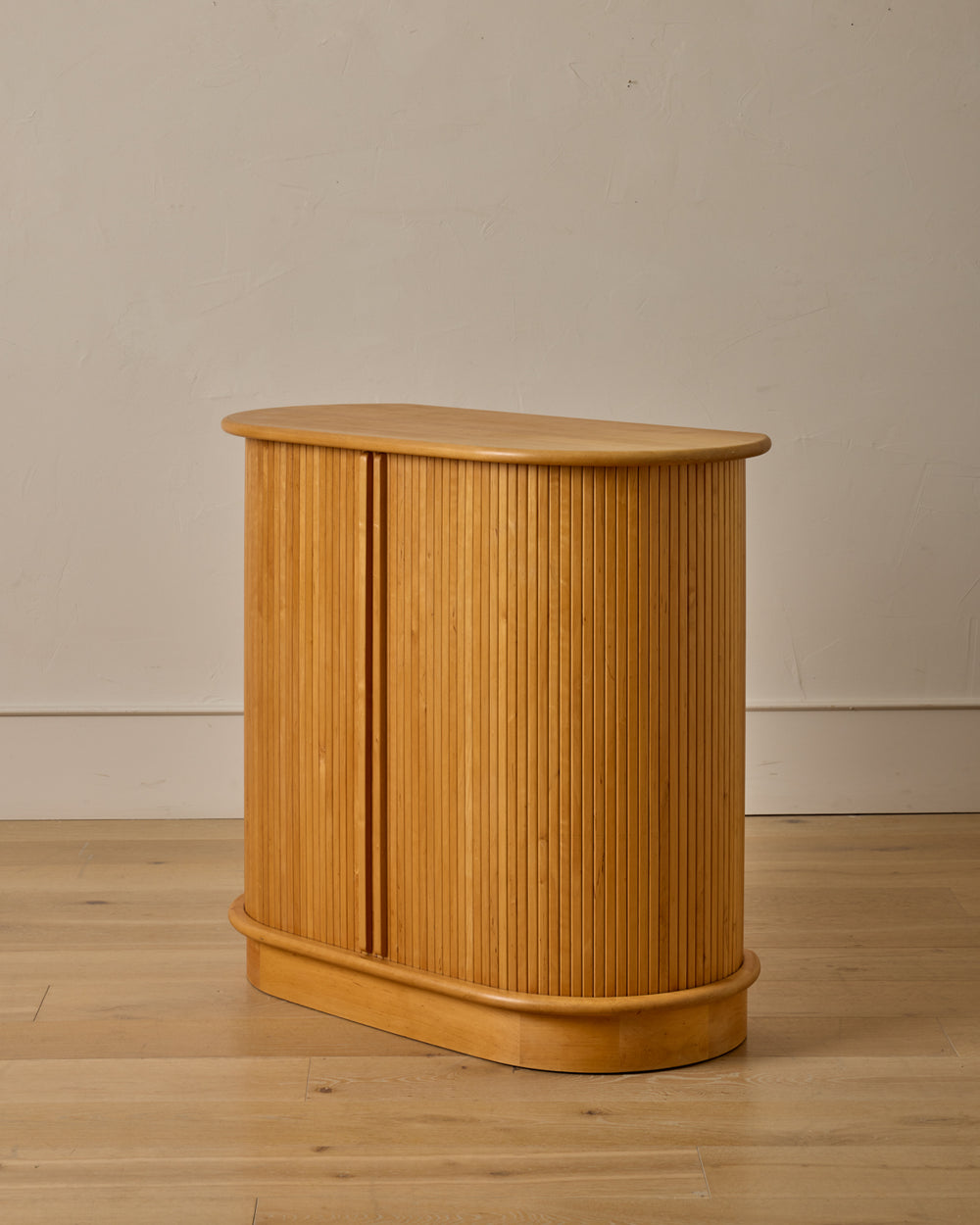 Maple Cabinet with Tambour Doors