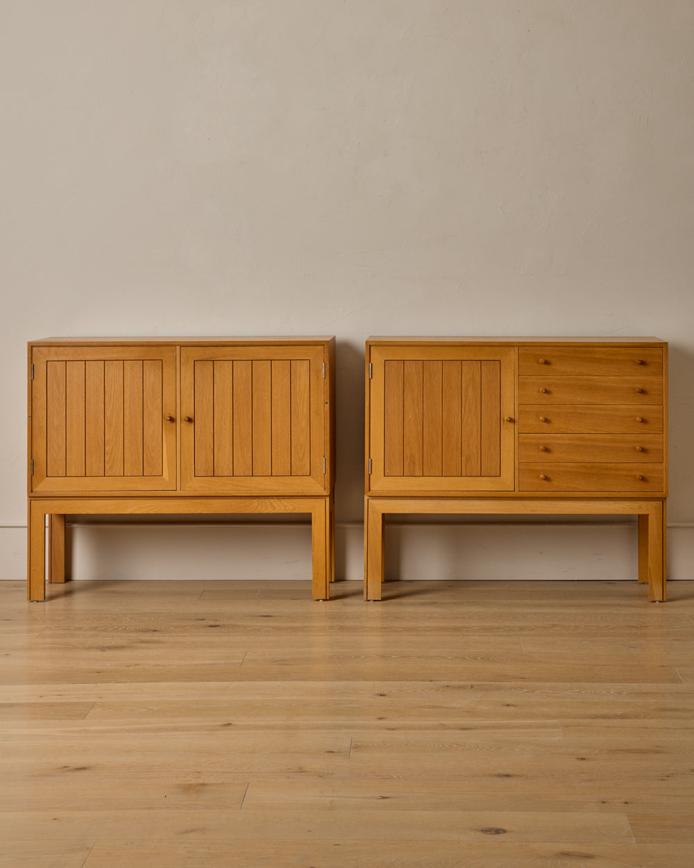 Oak Cabinet with Drawers by Rud Thygesen & Johnny Sorensen