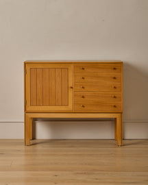 Oak Cabinet with Drawers by Rud Thygesen & Johnny Sorensen