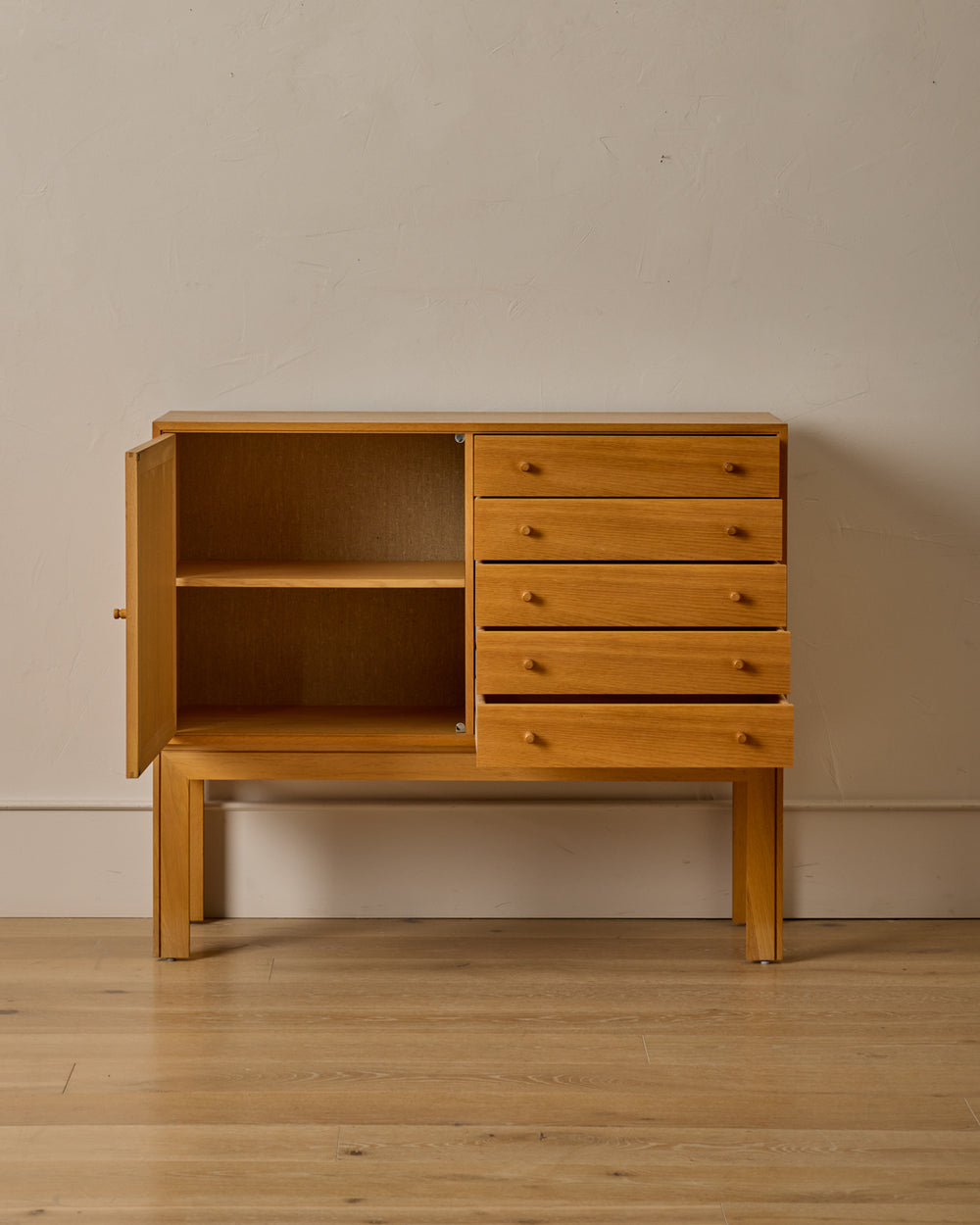 Oak Cabinet with Drawers by Rud Thygesen & Johnny Sorensen