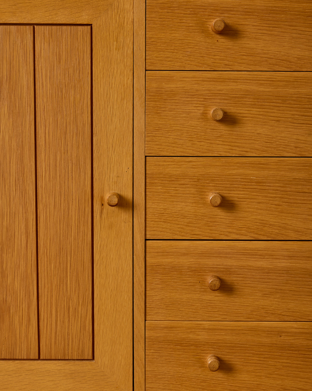 Oak Cabinet with Drawers by Rud Thygesen & Johnny Sorensen