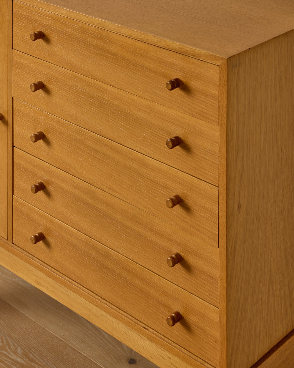 Oak Cabinet with Drawers by Rud Thygesen & Johnny Sorensen