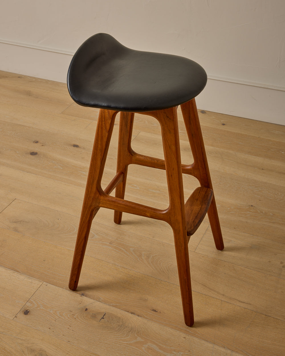 Pair of Teak Barstools by Erik Buck
