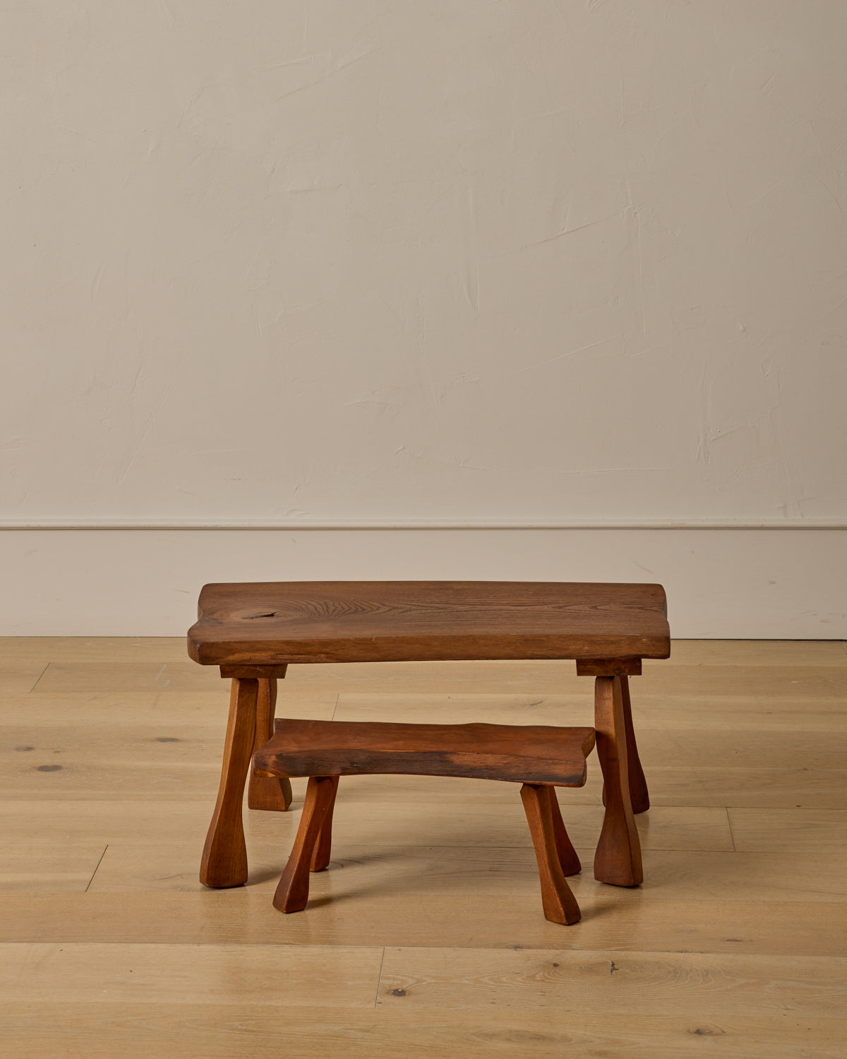 Pair of Brutalist Nesting Tables