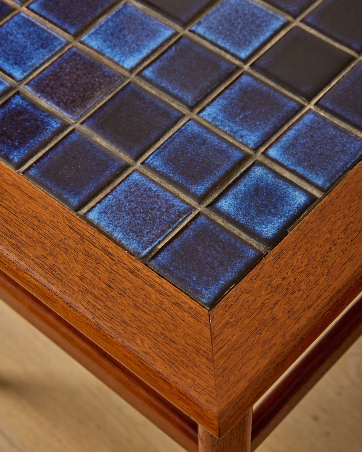 Danish Nesting Tables with Ceramic Tops - Set of 3