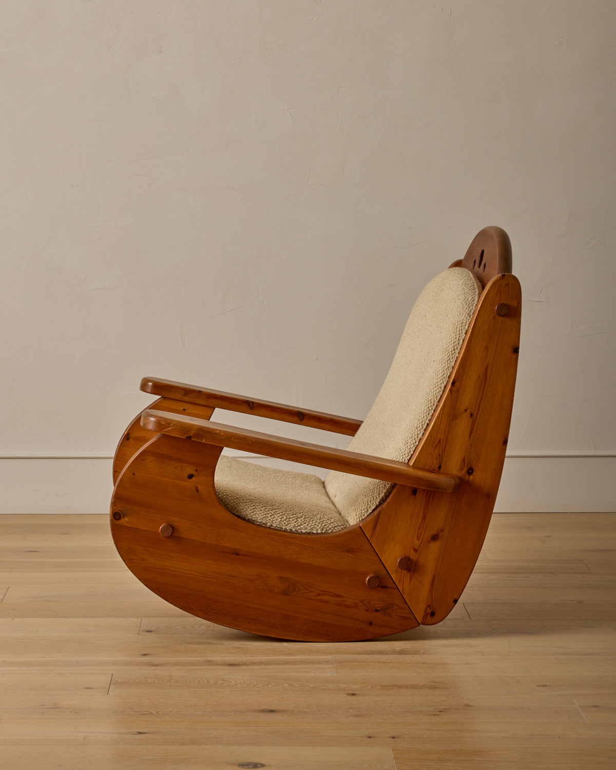 Brutalist Rocking Chair by Wasa Möbel
