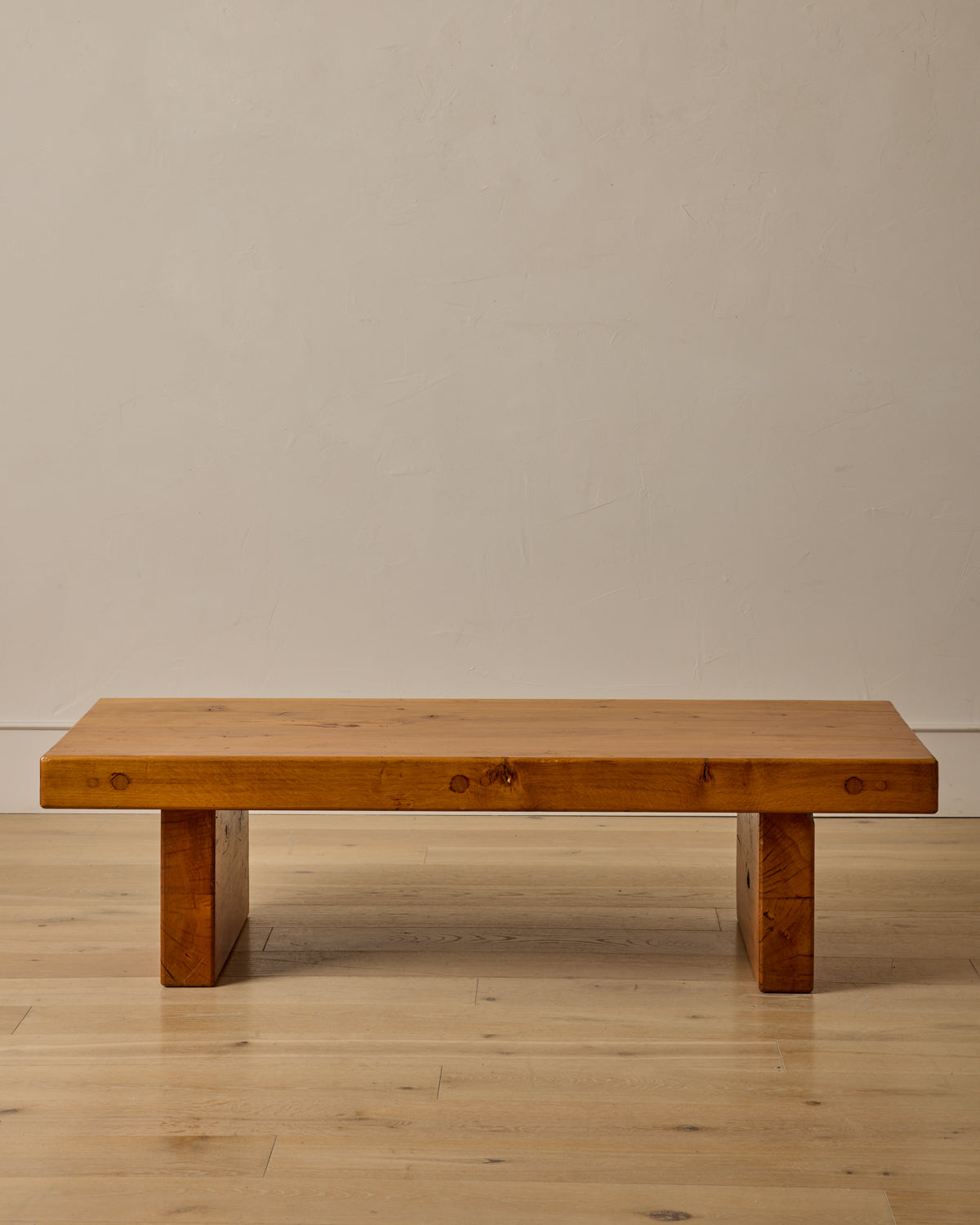 Brutalist Oak Coffee Table