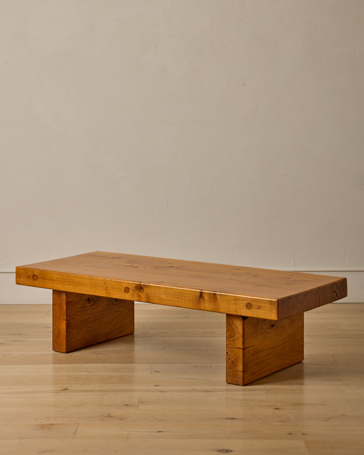 Brutalist Oak Coffee Table