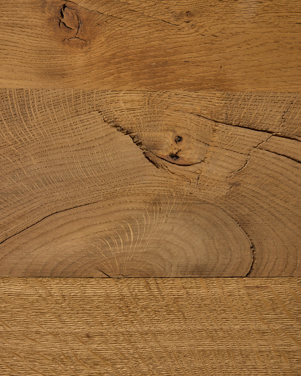 Large Wooden Brutalist Coffee Table