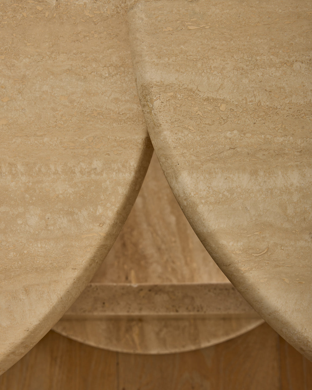 Travertine Arc Coffee Table