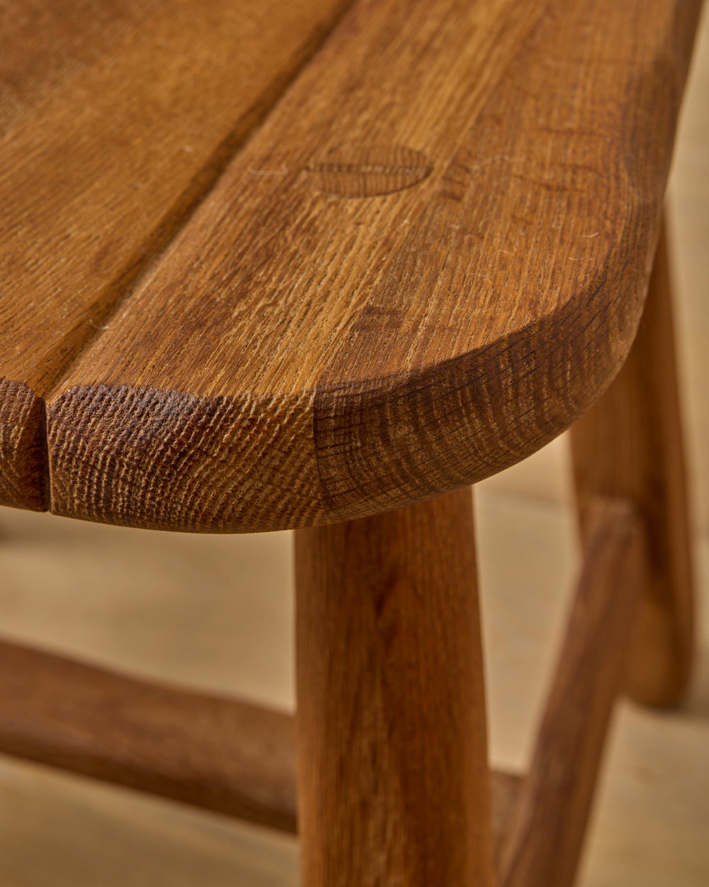 Belgian Oak Dining Chairs by De Puydt - Set of 6