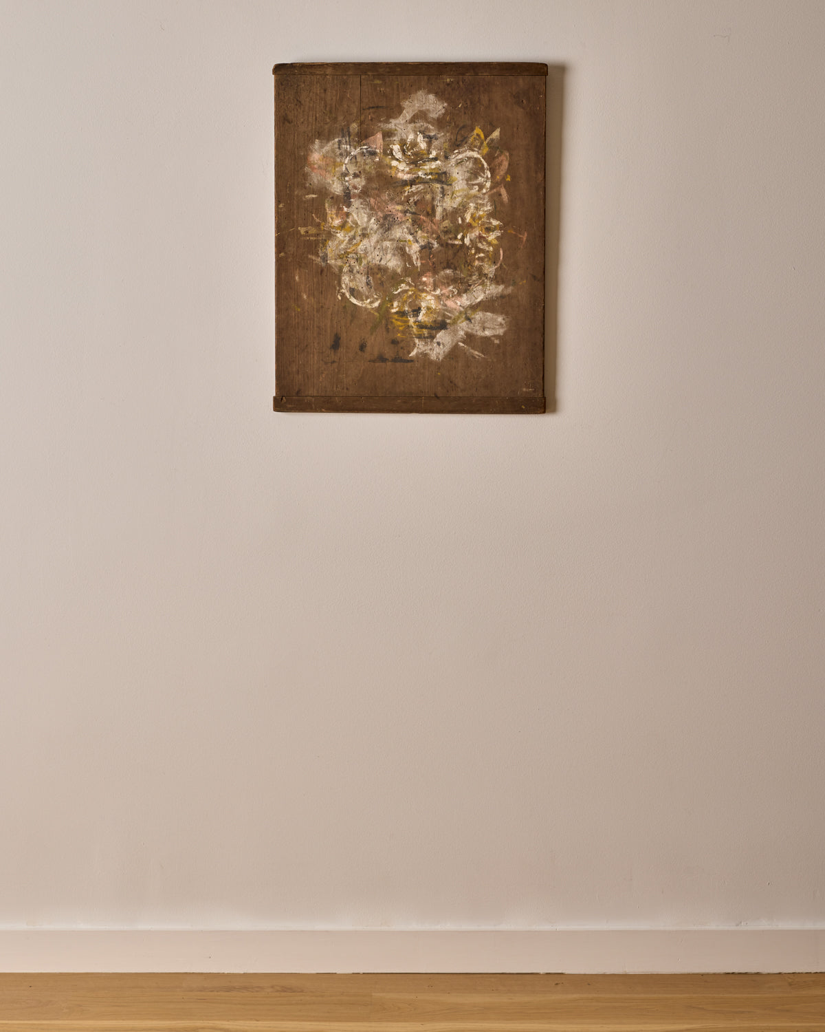 Abstract on Wood Panel