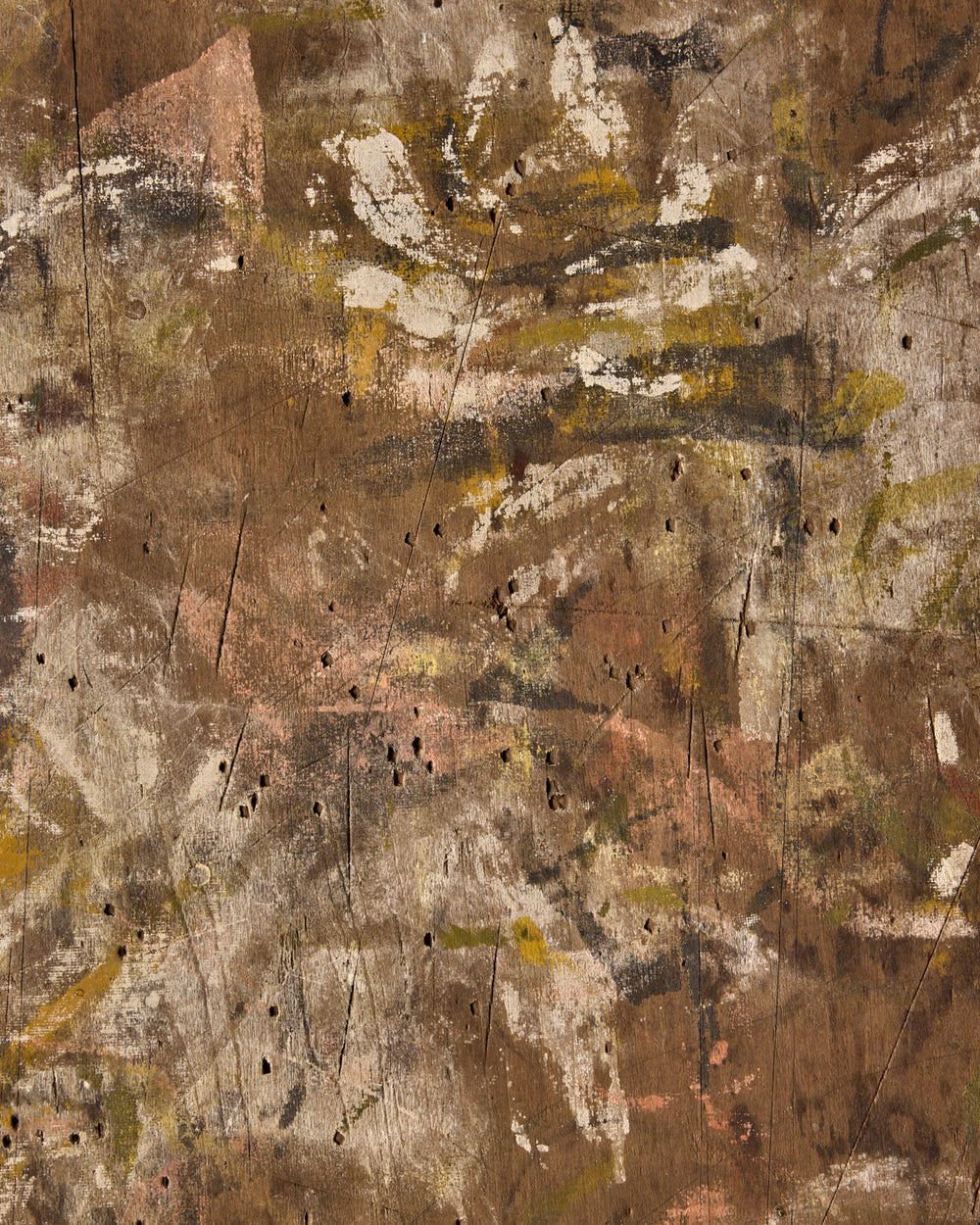 Abstract on Wood Panel