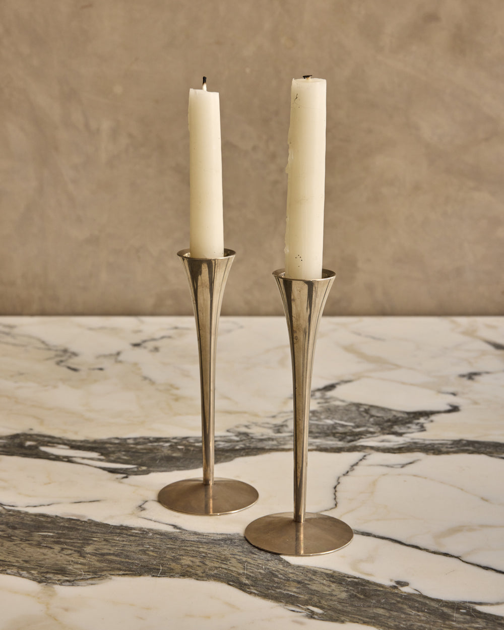 Pair of Tulip Candle Holders