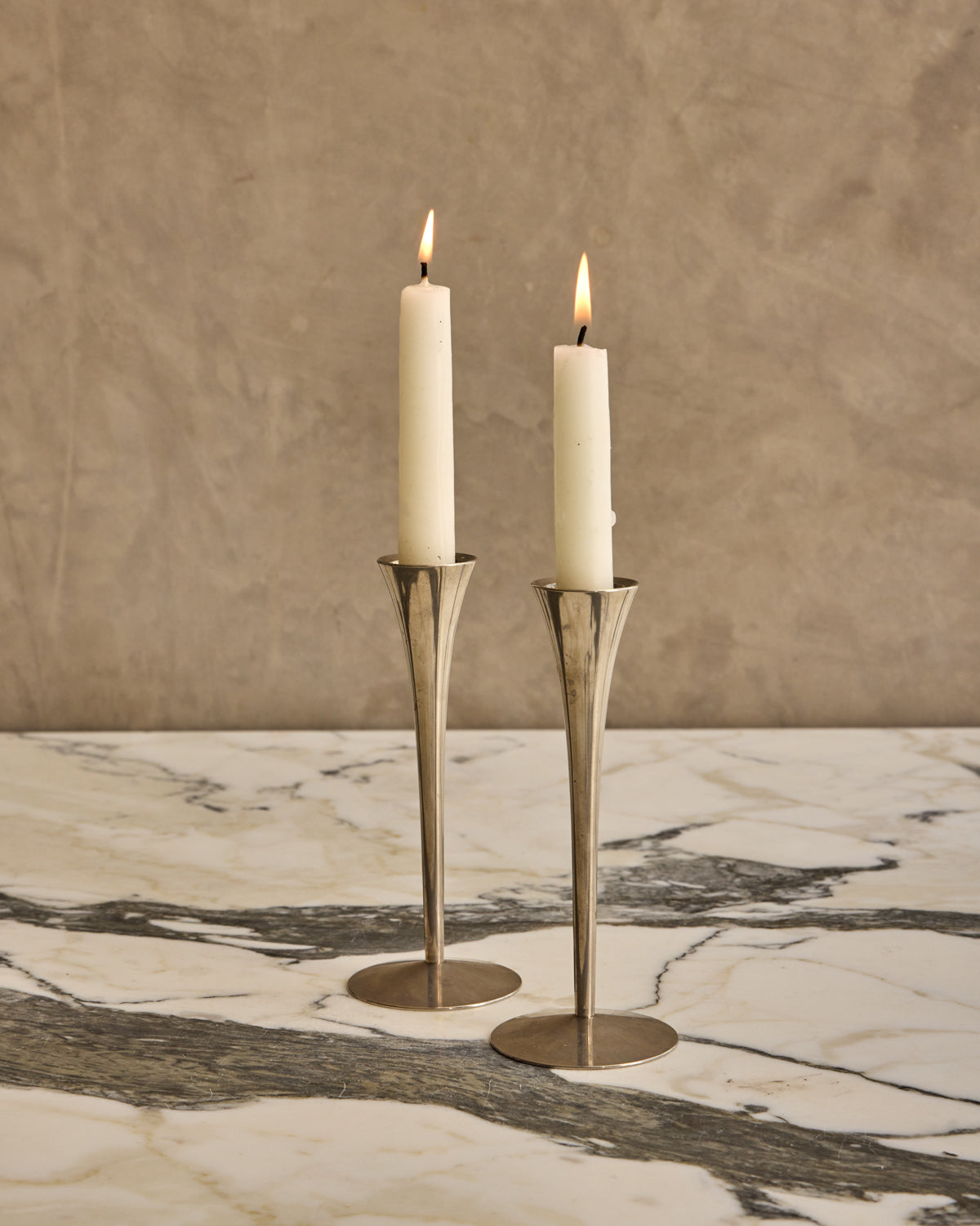 Pair of Tulip Candle Holders