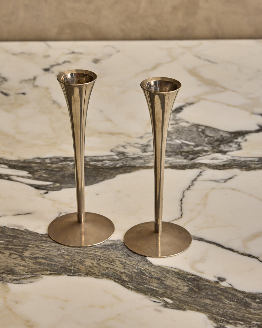 Pair of Tulip Candle Holders