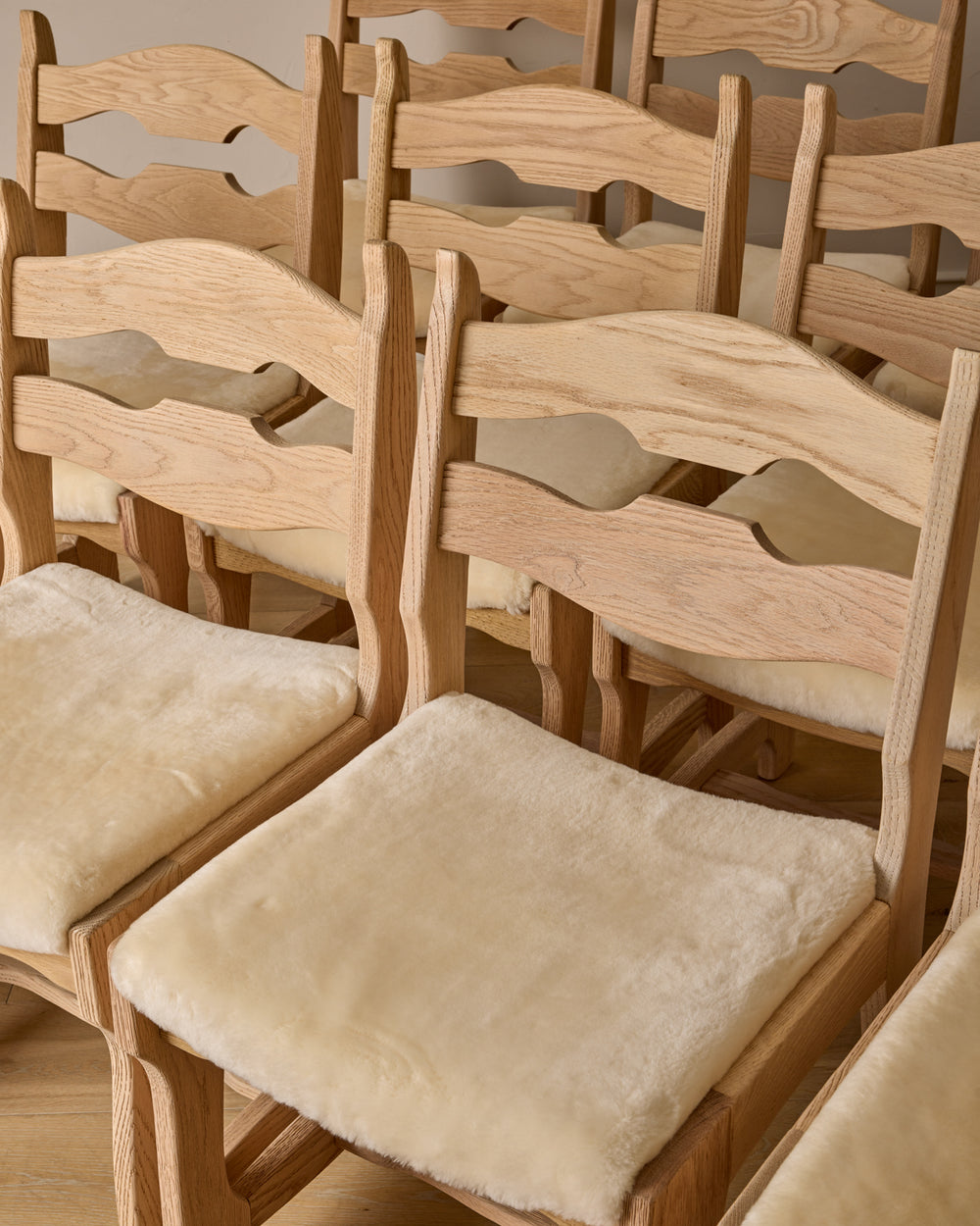 1980s Brutalist Razorback Dining Chairs - Set of 12