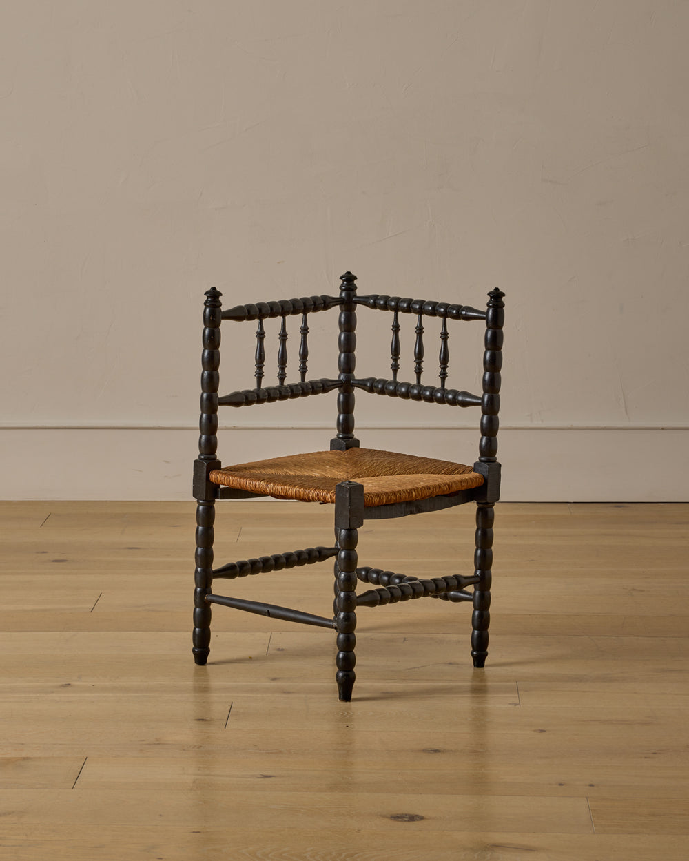Ebonized Corner Bobbin Chair