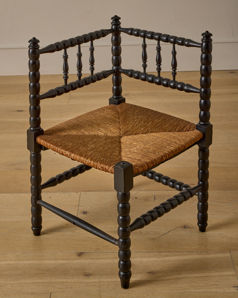 Ebonized Corner Bobbin Chair