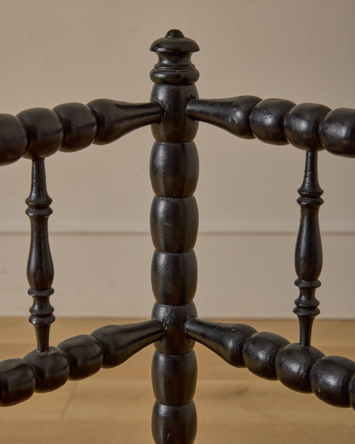 Ebonized Corner Bobbin Chair