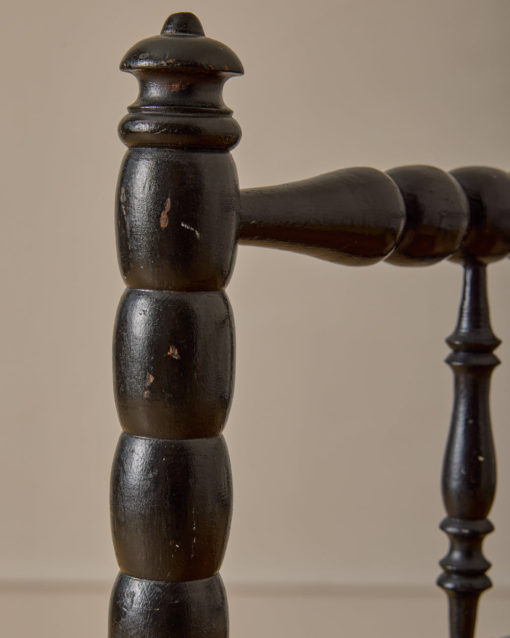 Ebonized Corner Bobbin Chair