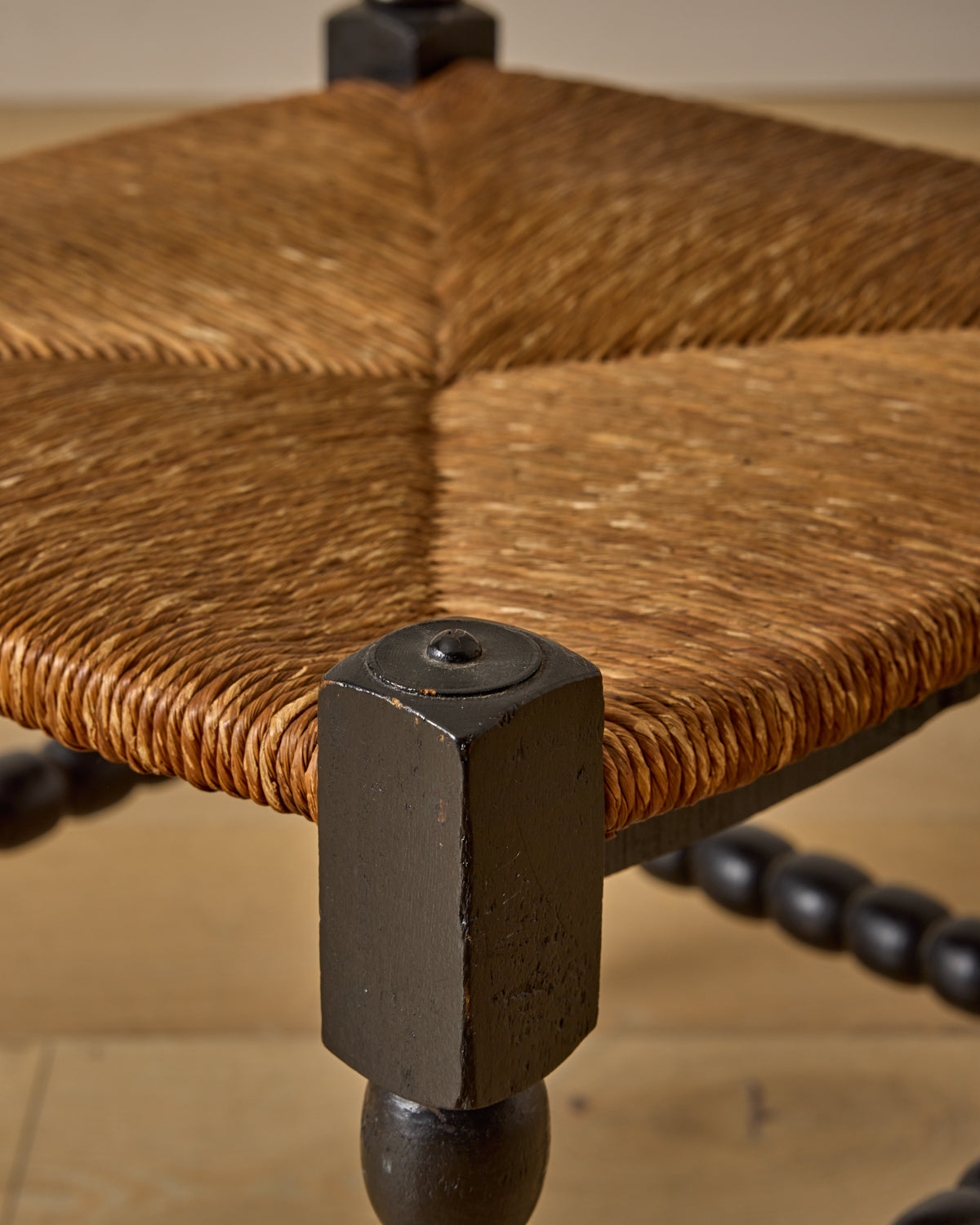 Ebonized Corner Bobbin Chair
