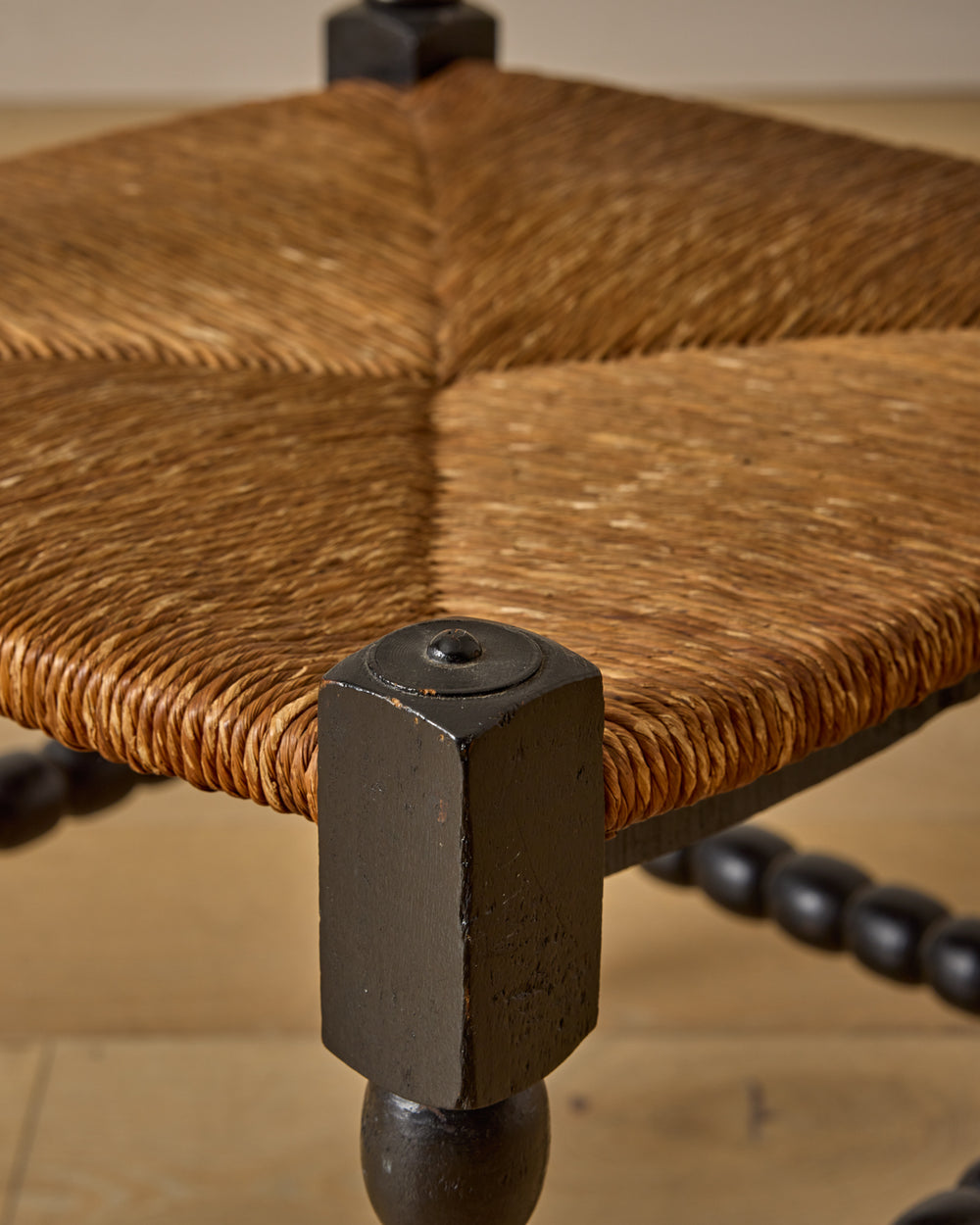 Ebonized Corner Bobbin Chair