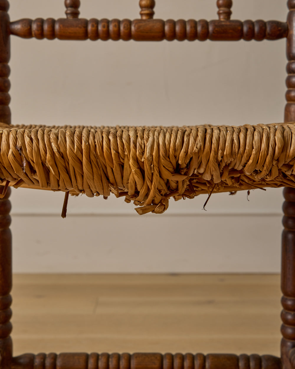 Corner Carved Bobbin Chair