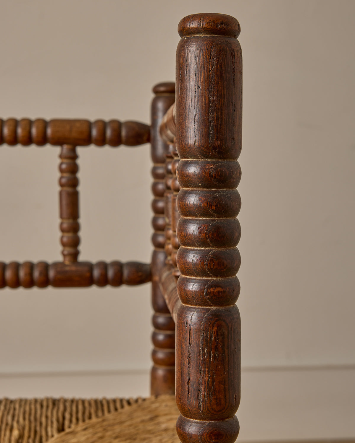 Corner Carved Bobbin Chair