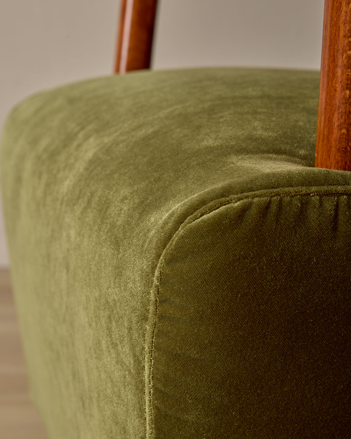 Pair of Beech Frame Easy Chairs