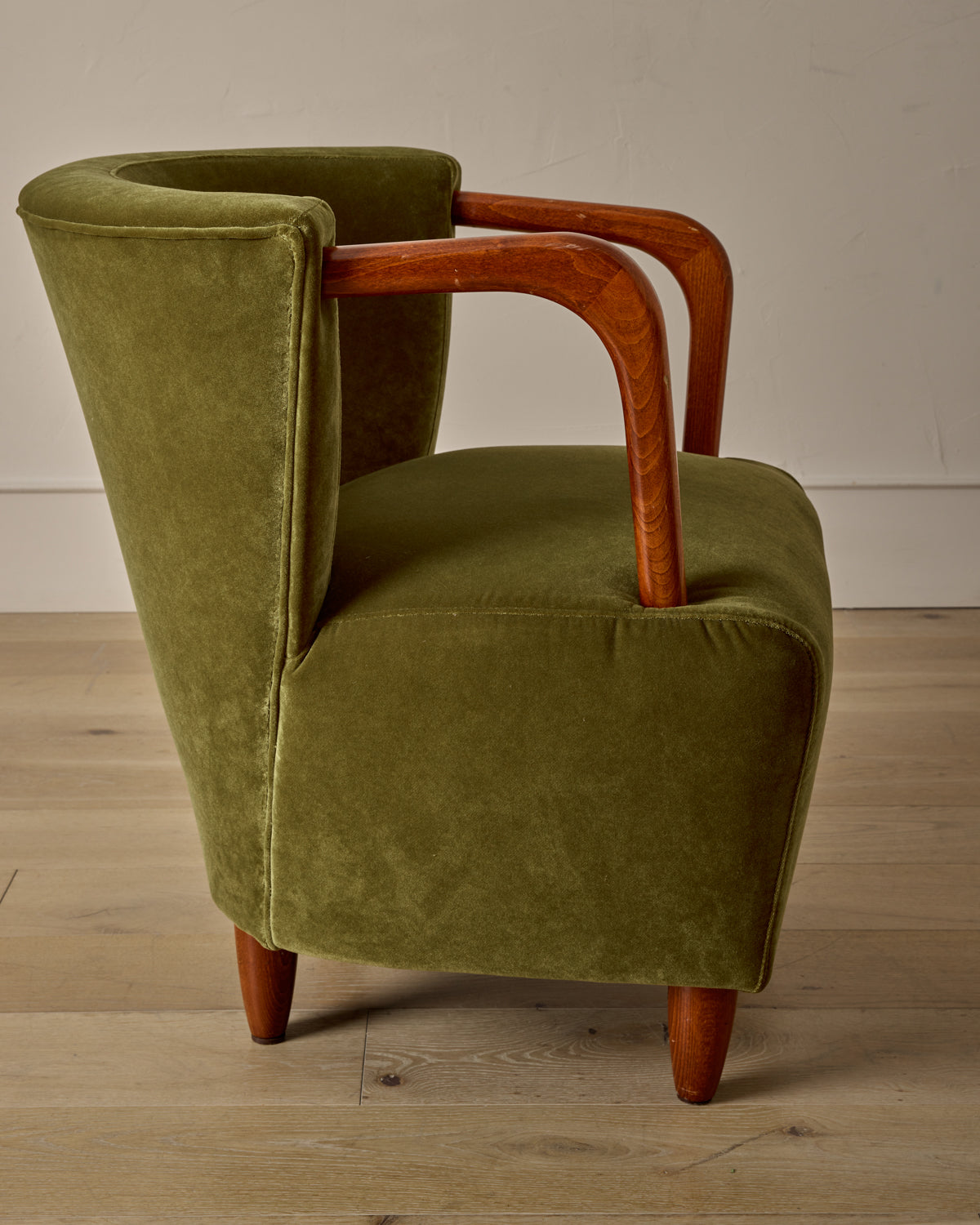 Pair of Beech Frame Easy Chairs